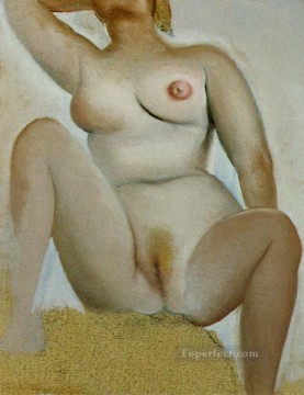 Surrealismo desnudo femenino sentado Pinturas al óleo